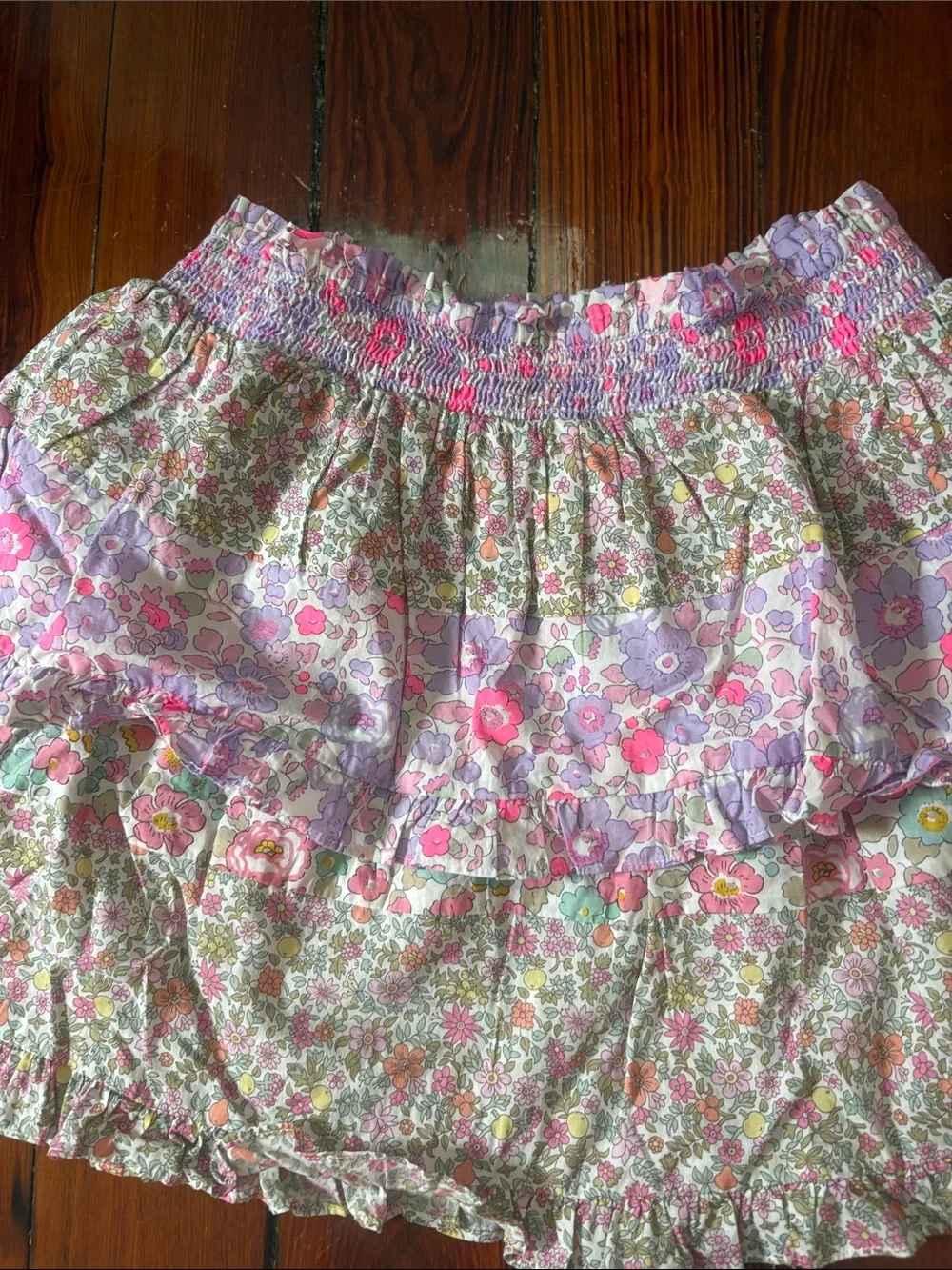 Love Shack Fancy X Liberty Fabric: Floral Ruffle Tiered Skirt